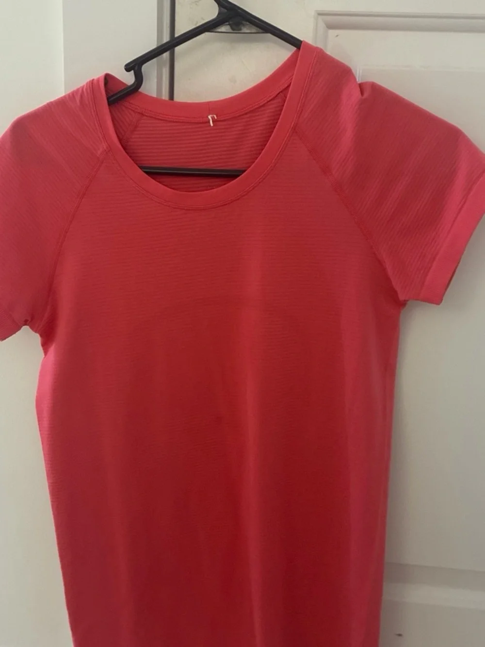 lululemon athletica Short Sleeve Tee in Coral Pink